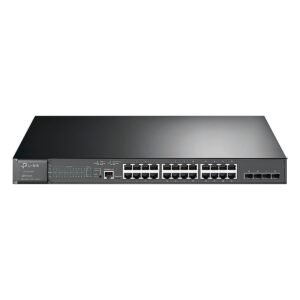 SWITCH TP-Link ADMINISTRABLE JetStream de 28 Puertos Gigabit L2 con PoE+ de 24 Puertos