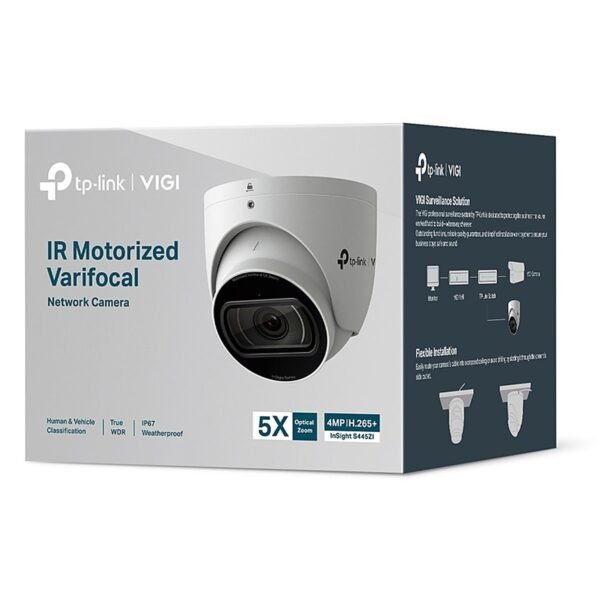 CAMARA TPLINK/VIGI INSIGHT S445ZI/INFRARROJO4MP/MICROSD/ANALISIS DE PERSONAS Y VEHICULOS/POE
