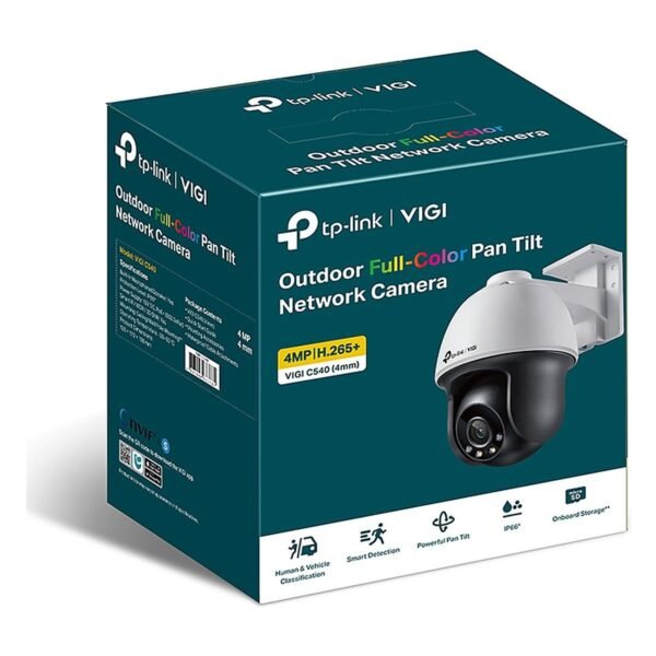 CAMARA TPLINK/VIGI C540 4MM/EXTERIOR/FULL COLOR/4 MP/MICROSD/EVENTOS INTELIGENTES/POE/AUDIO BIDER