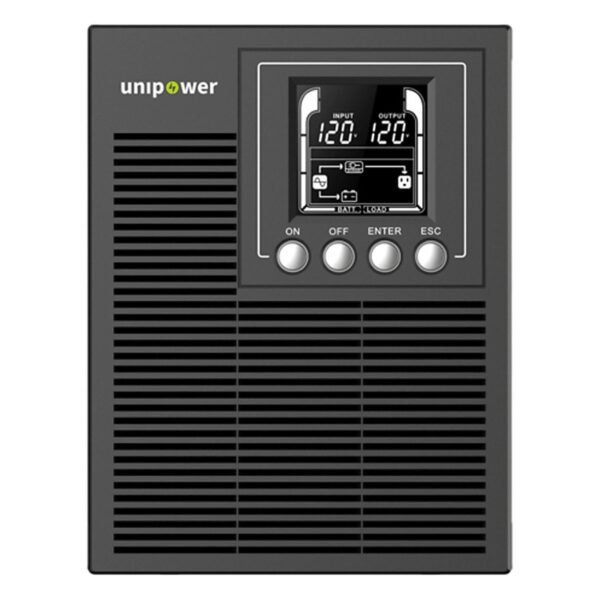 UPS UNIPOWER/UPSO11-1TL ONLINE 1KVA /0.9KW TORRE UPS CON 2 BATERIAS 12V9AH 120V 60HZ/4 TO