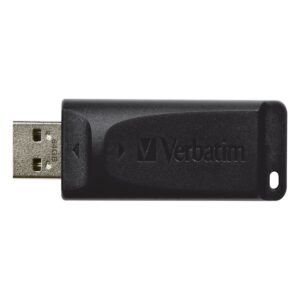 FLASHMEMORY VERBATIM 64GB SLIDER NEGRO USB 2.0