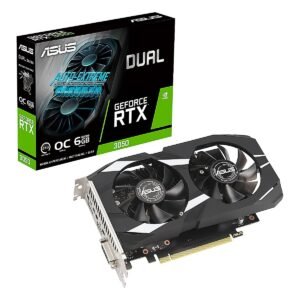 VIDEO ASUS DUAL GEFORCE RTX-3050 OC 6GB GDDR6 96BITS DVI-D HDMI DP PCI EXP. 4.0