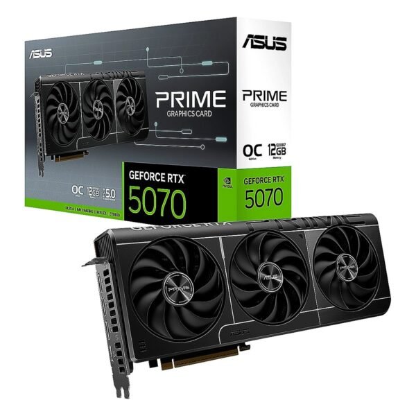 VIDEO ASUS PRIME GeForce RTX-5070 12GB OC EDITION GDDR7 192BIT HDMI 3DP 3Vent PCIe 5.0