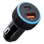 CAR CHARGER ARGOM FORCE C1 38W PD TYPE-C - USB BLACK