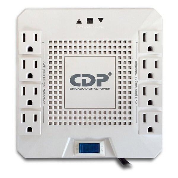 REGULADOR CDP REGULADOR VOLTAJE CDP R-AVR1808 1800VA/ 1000W/ E/S 120V/ 8 SALIDAS