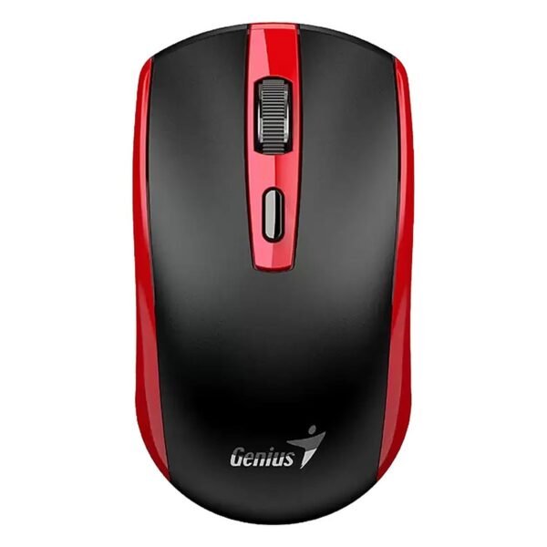 MOUSE GENIUS/ECO-8150 WIRELESS ROJO /BAT. RECARGABLE /AI COPILOT /4 BOTONES /1200 DPI /ADAP. USB