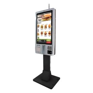 KIOSKO SAT TRANSACCIONAL Intel I5 8GB 256GB 32Inch Wifi RJ45 Imp. Termica Lector Barras WC NFC