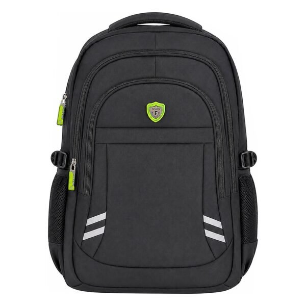 MOCHILA NOTEBOOK XINWEIAO NYLON 15.6INC. NEGRA CON LOGO VERDE