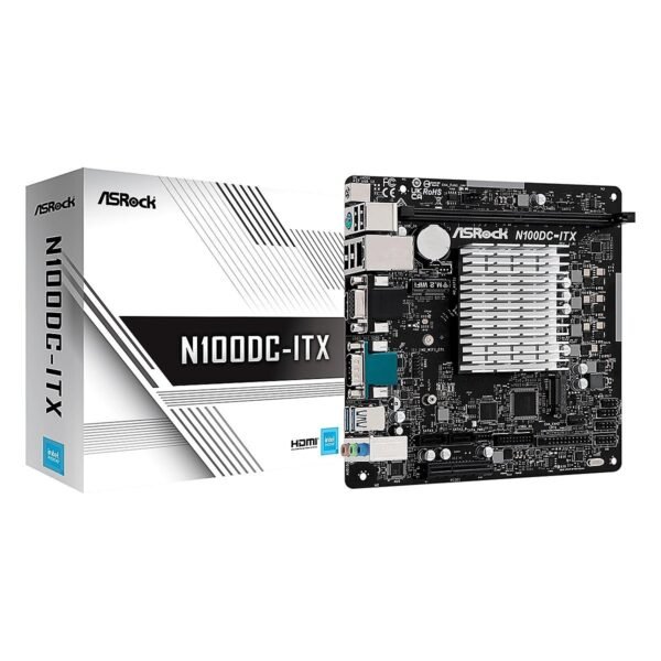 MBO ASROCK N100DC-ITX INTEL N100 DDR4 HDMI D-Sub M.2 2SATA3 12USB PCIe3.0 mini-iTX