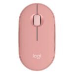 MOUSE LOGITECH M350S PEBBLE 2 ROSADO SILENCIOSO MINIMALISTA BLUETOOH MULTIDISPOSITIVO 4000DPI