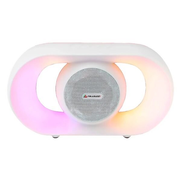 PARLANTE PORTATIL ITALY ITL-U8L PORTATIL RECARGABLE 5 WTS BT USB AUX FM BLANCO RGB