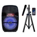 PARLANTE ITALY PA1504 15Inch 90000Watts MP3 MIC. PEDESTAL NEGRO
