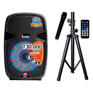 PARLANTE ES-MD EPIC 15 LED 15INCH 130000 WATTS NEGRO