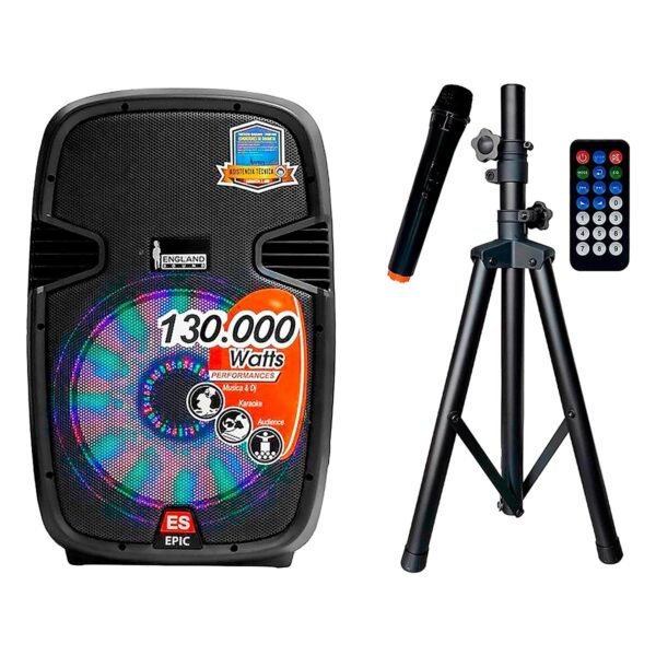 PARLANTE ES-MD EPIC 15 LED 15INCH 130000 WATTS NEGRO