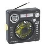 PARLANTE AUDIOBOX/VENTILADOR PORTATIL RECARGABLE RFX-30 FM RADIO BLUETOOTH CARGA SOLAR