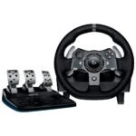 VOLANTE DRIVING LOGITECH G920 NEGRO XBOX ONE-PC SIMULACION INMERSIVA-PEDALES AJUSTABLES